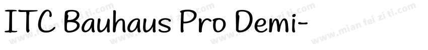 ITC Bauhaus Pro Demi字体转换